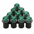 6 Color M5 Motorcycle Windscreen Windshield Rubber Well Nuts with Clear Washer and Bolt